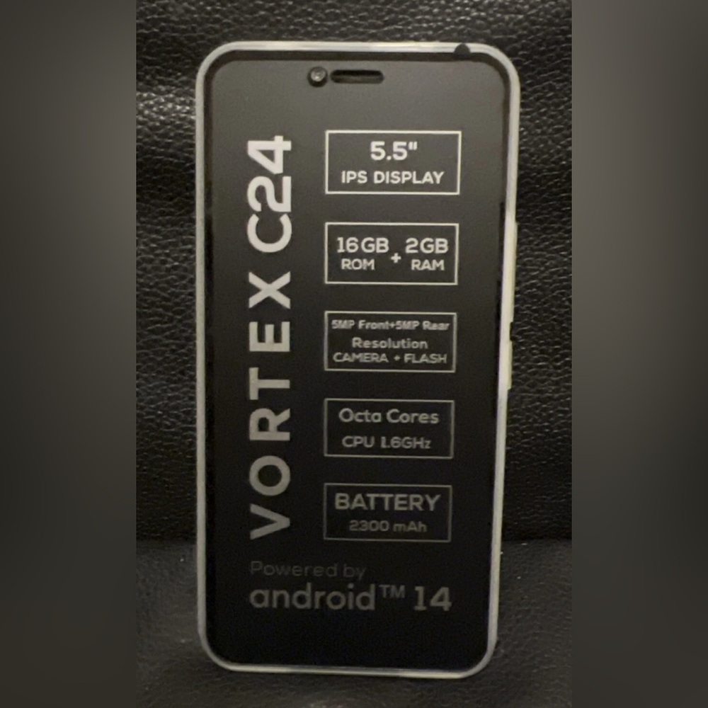 Vortex C24 Black Smartphone ACTIVATED SIM